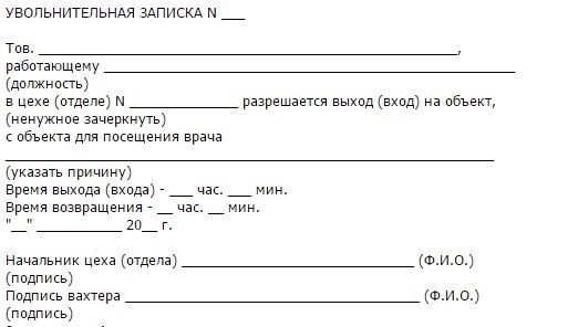 Основания для написания докладной