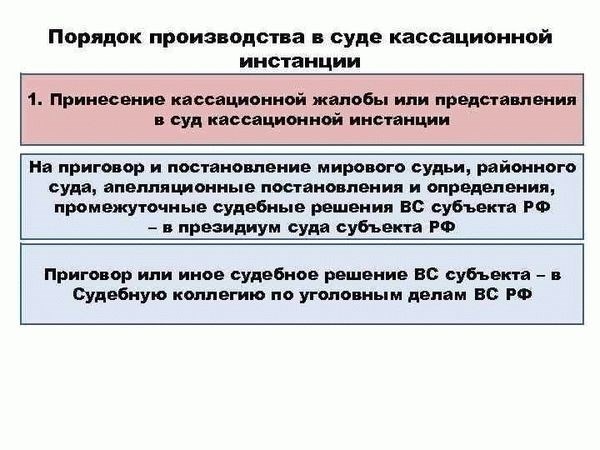 Требования Верховного суда к содержанию кассации